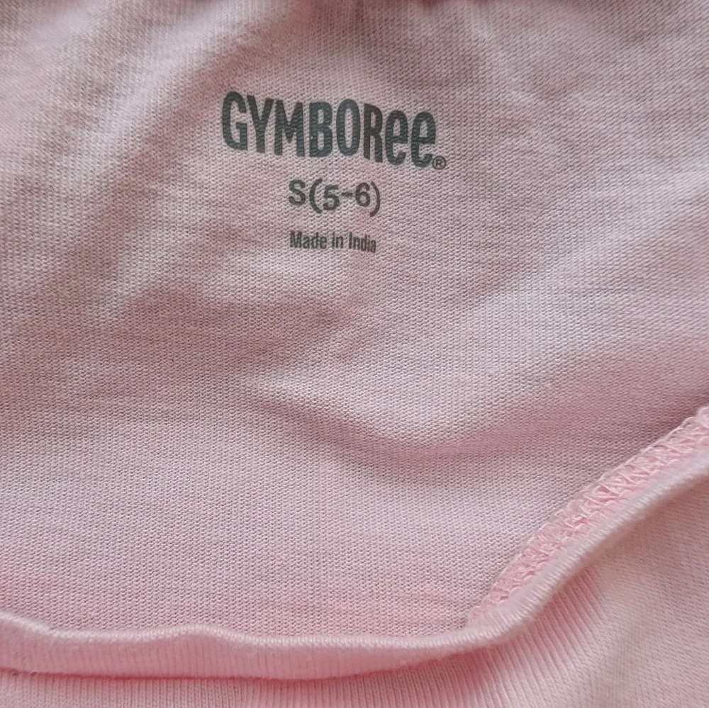 Gymboree Girls Light Pink Penguin Graphic Long Sleeve Tee Cotton Size S (5-6)